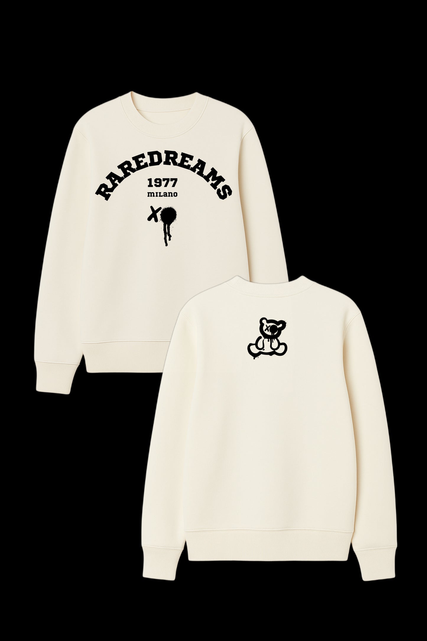1977 RareDreams Milano Unisex Sweatshirt - Off White
