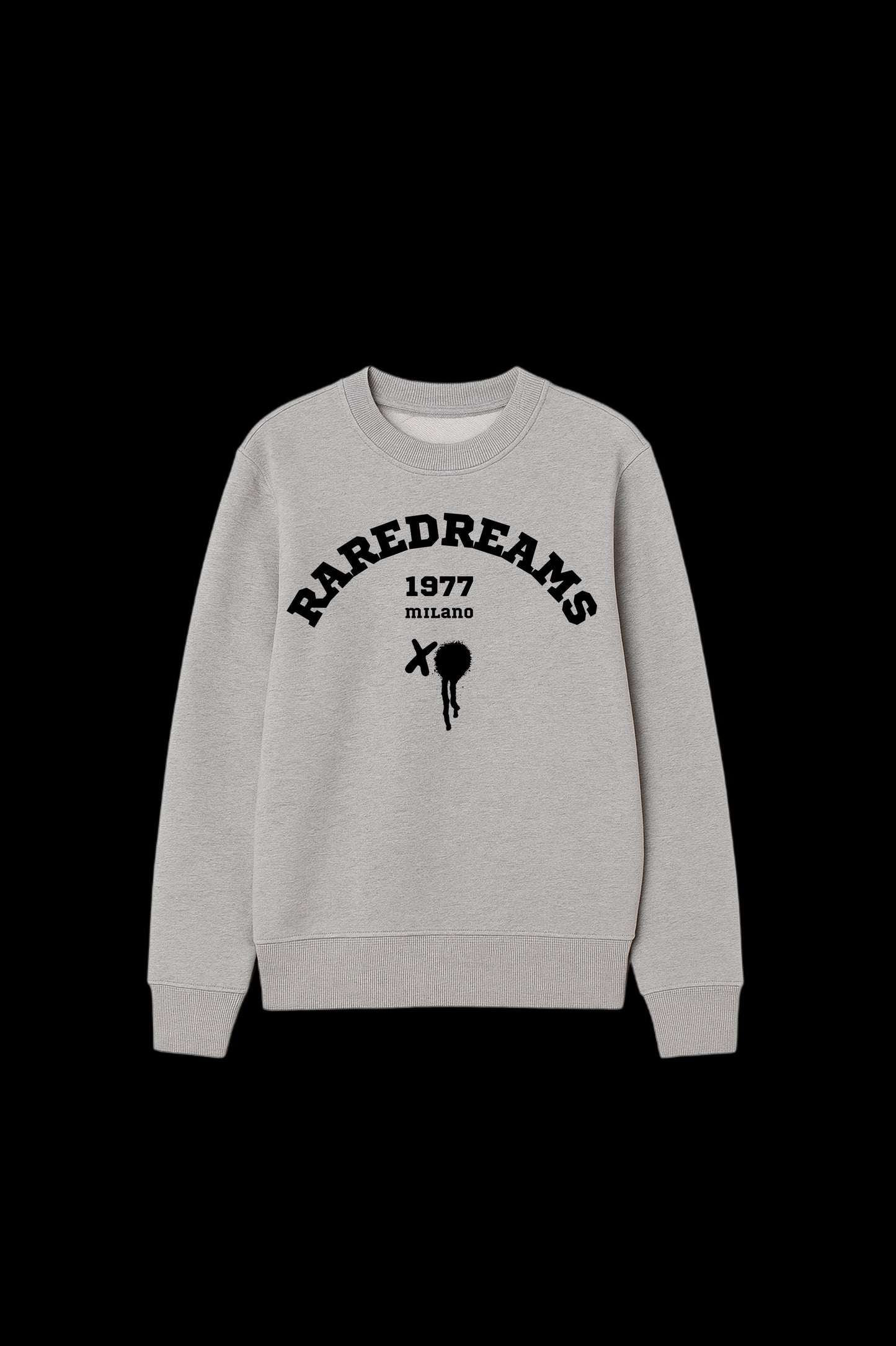 1977 RareDreams Milano Unisex Sweatshirt - Grey Melange