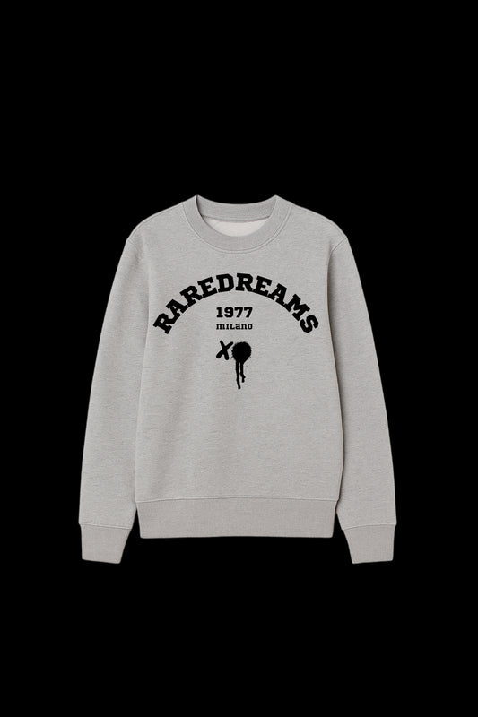 Felpa 1977 RareDreams Milano Unisex - Grey Melange