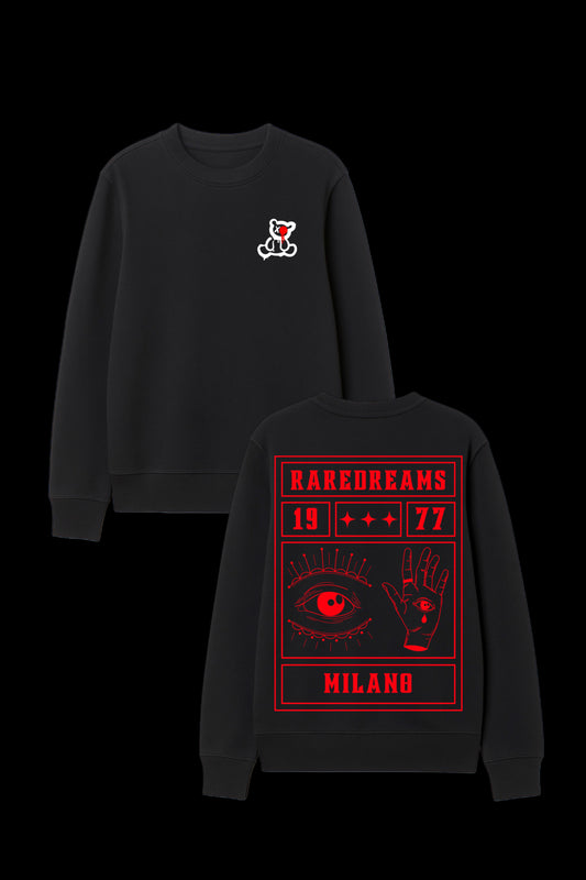 Felpa SUPERSTITIOUS EDITION RareDreams Milano Unisex - Black