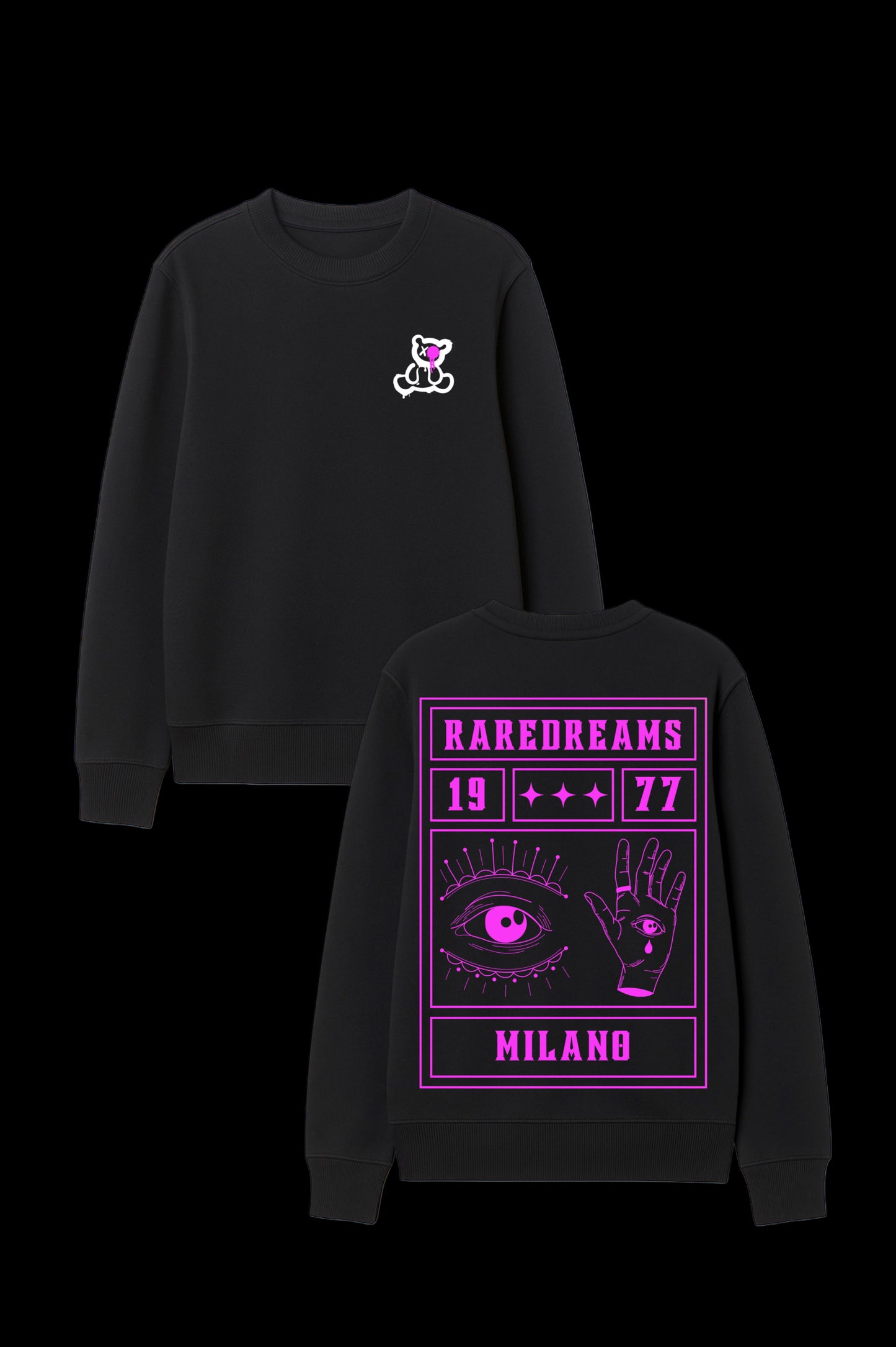 SUPERSTITIOUS EDITION Sweatshirt RareDreams Milano Unisex - Black