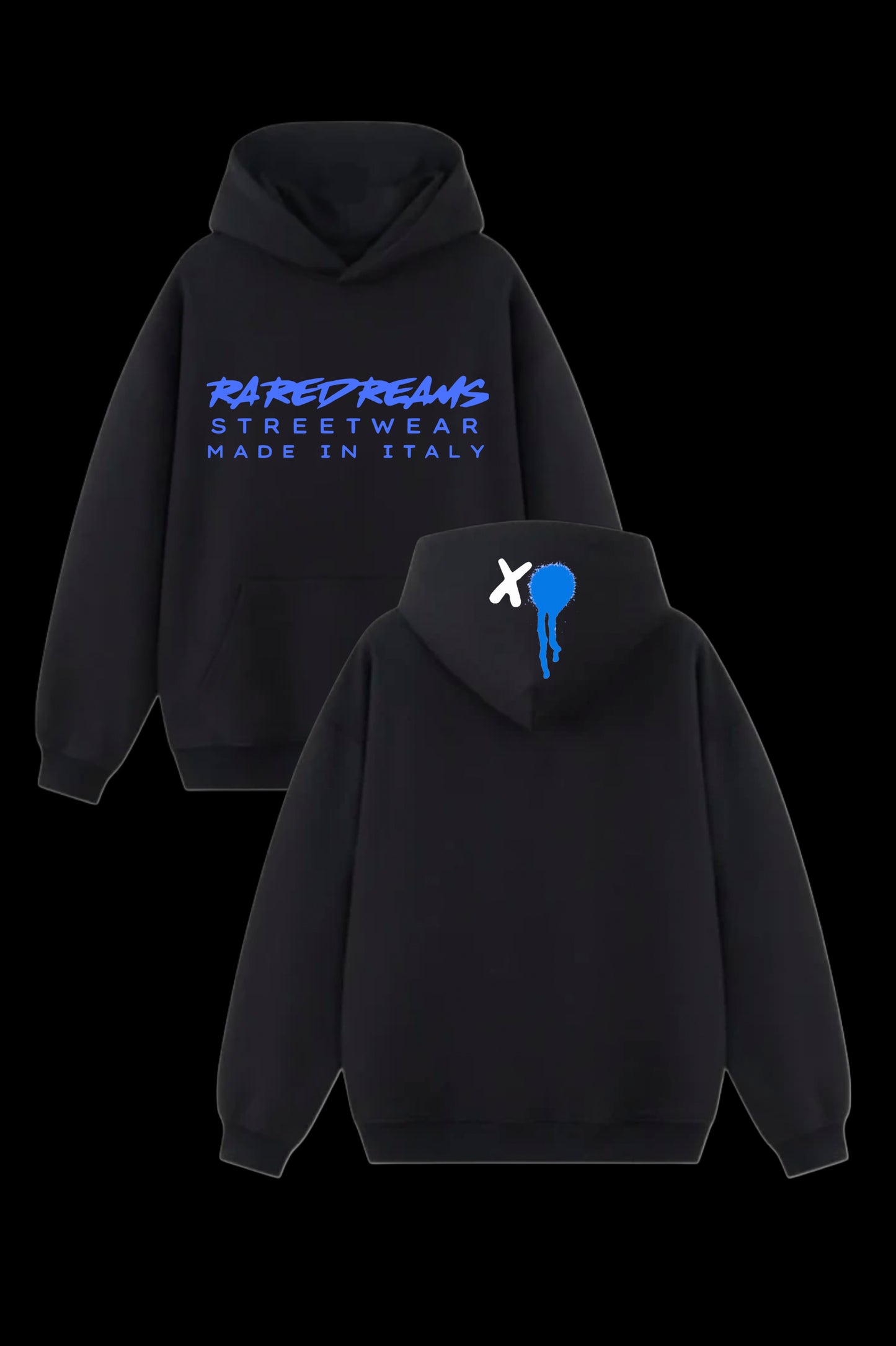 Felpa XO RareDreams Milano Unisex - Nero