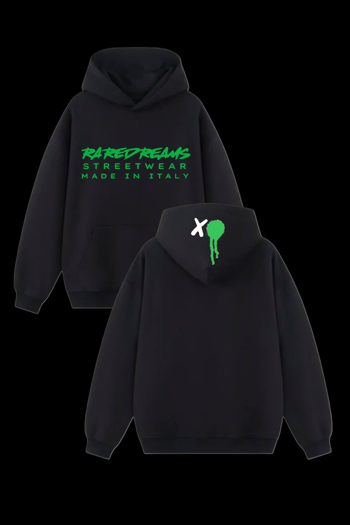 Felpa XO RareDreams Milano Unisex - Nero