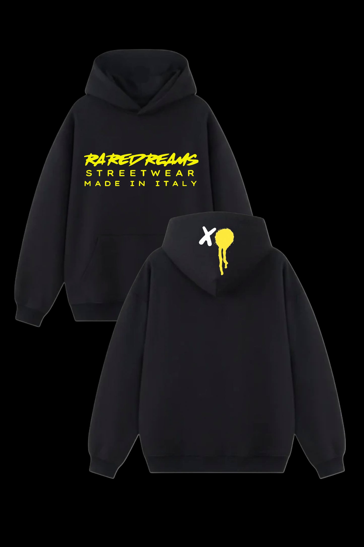 Felpa XO RareDreams Milano Unisex - Nero