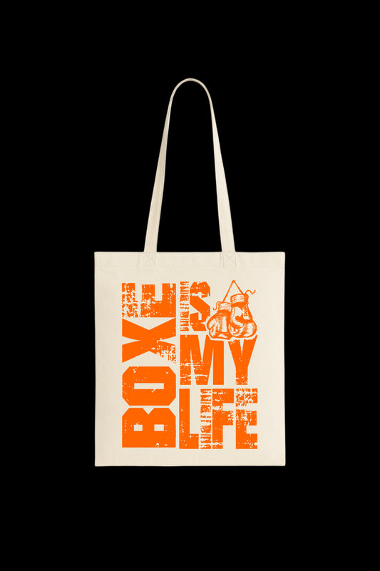 Shopper BOX IS MY LIFE in Cotone RareDreams Milano - Off White