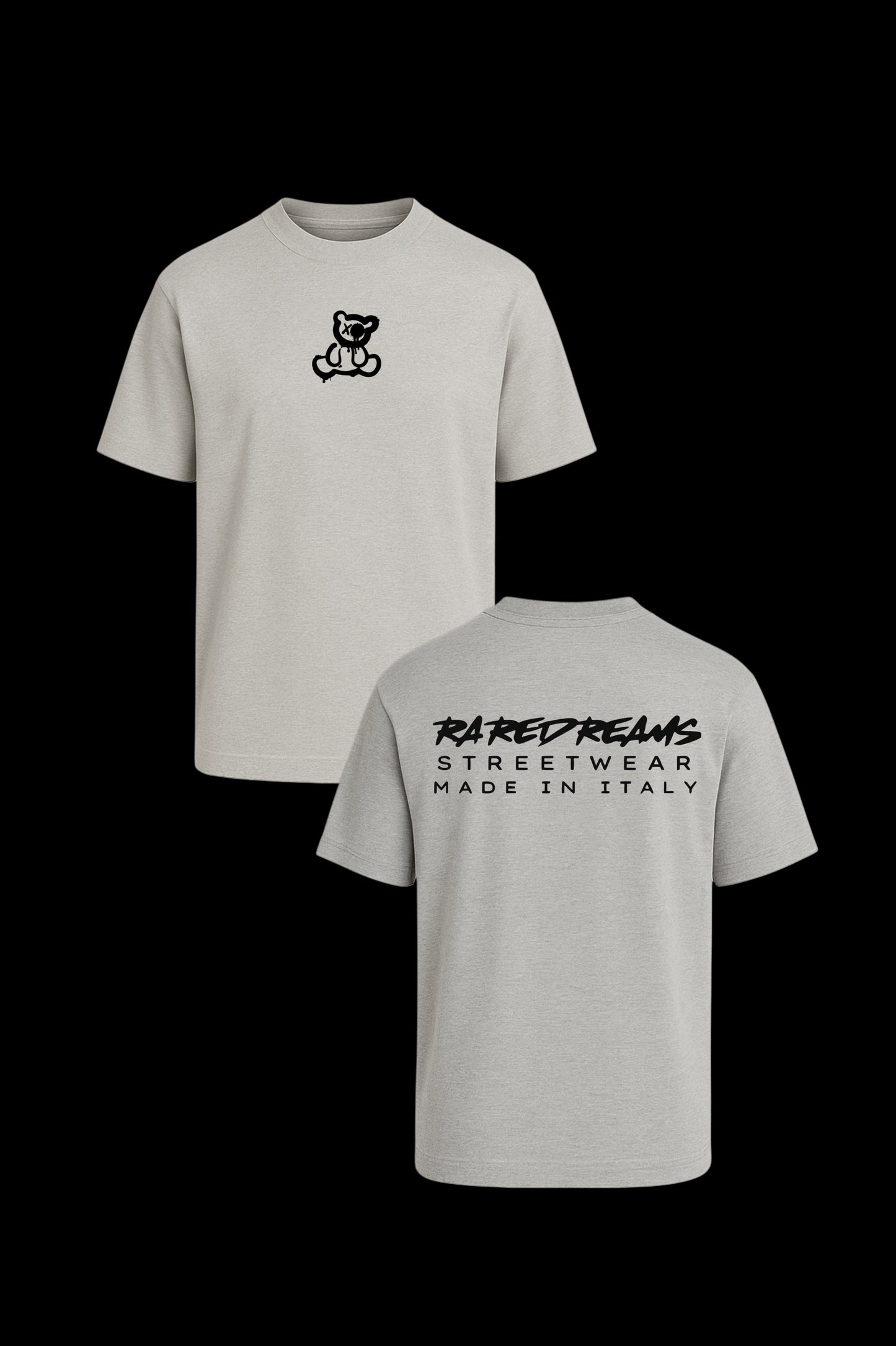 T-Shirt ICONIC RareDreams Milano Unisex - Grey Melange