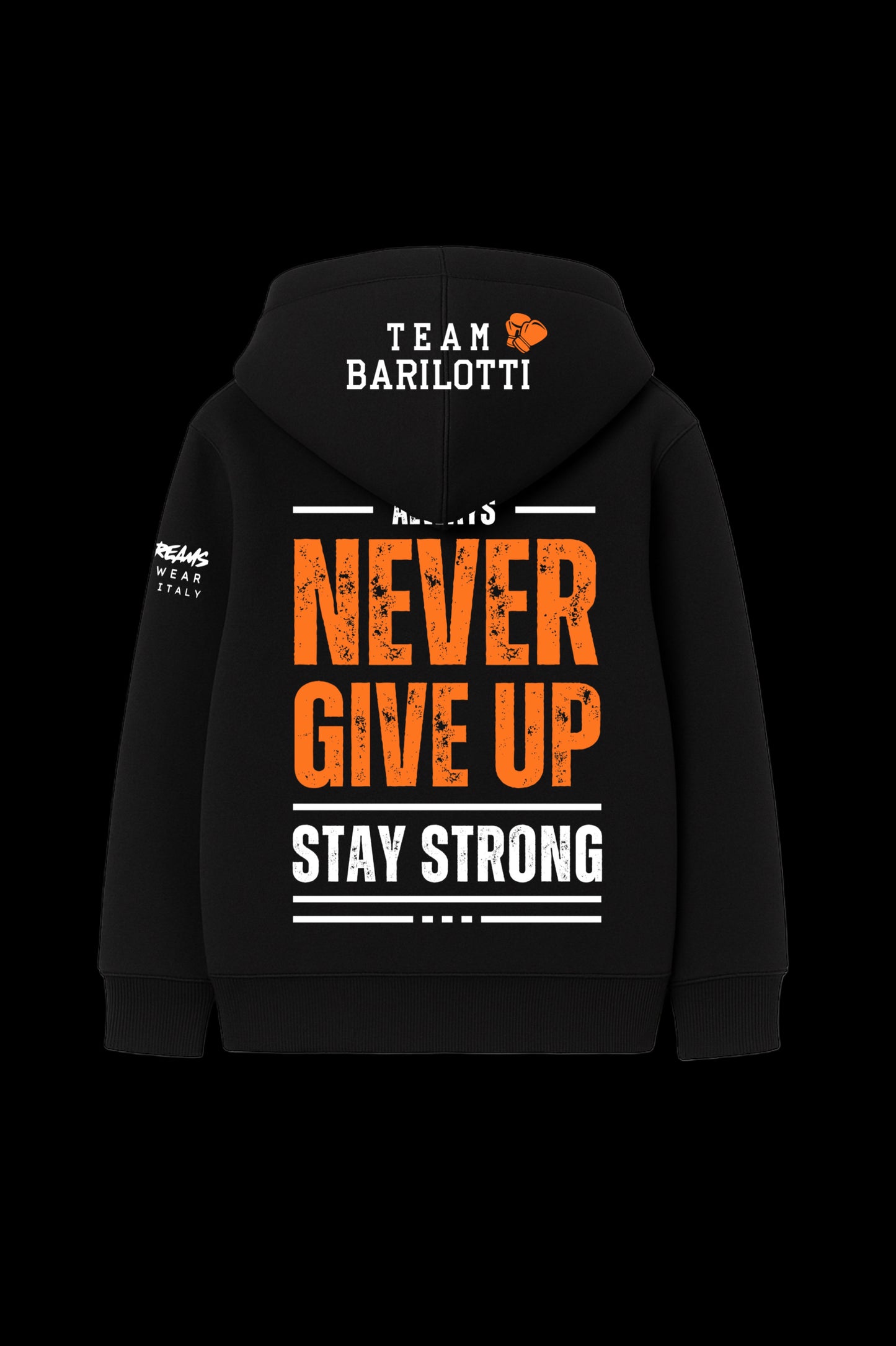 Felpa BORN TO FIGHT RareDreams Milano Unisex - Black
