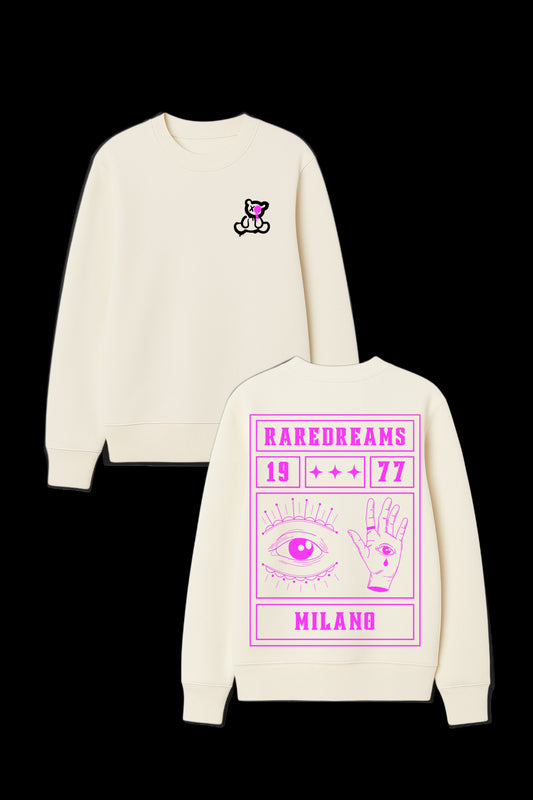 Felpa SUPERSTITIOUS EDITION RareDreams Milano Unisex - Off White