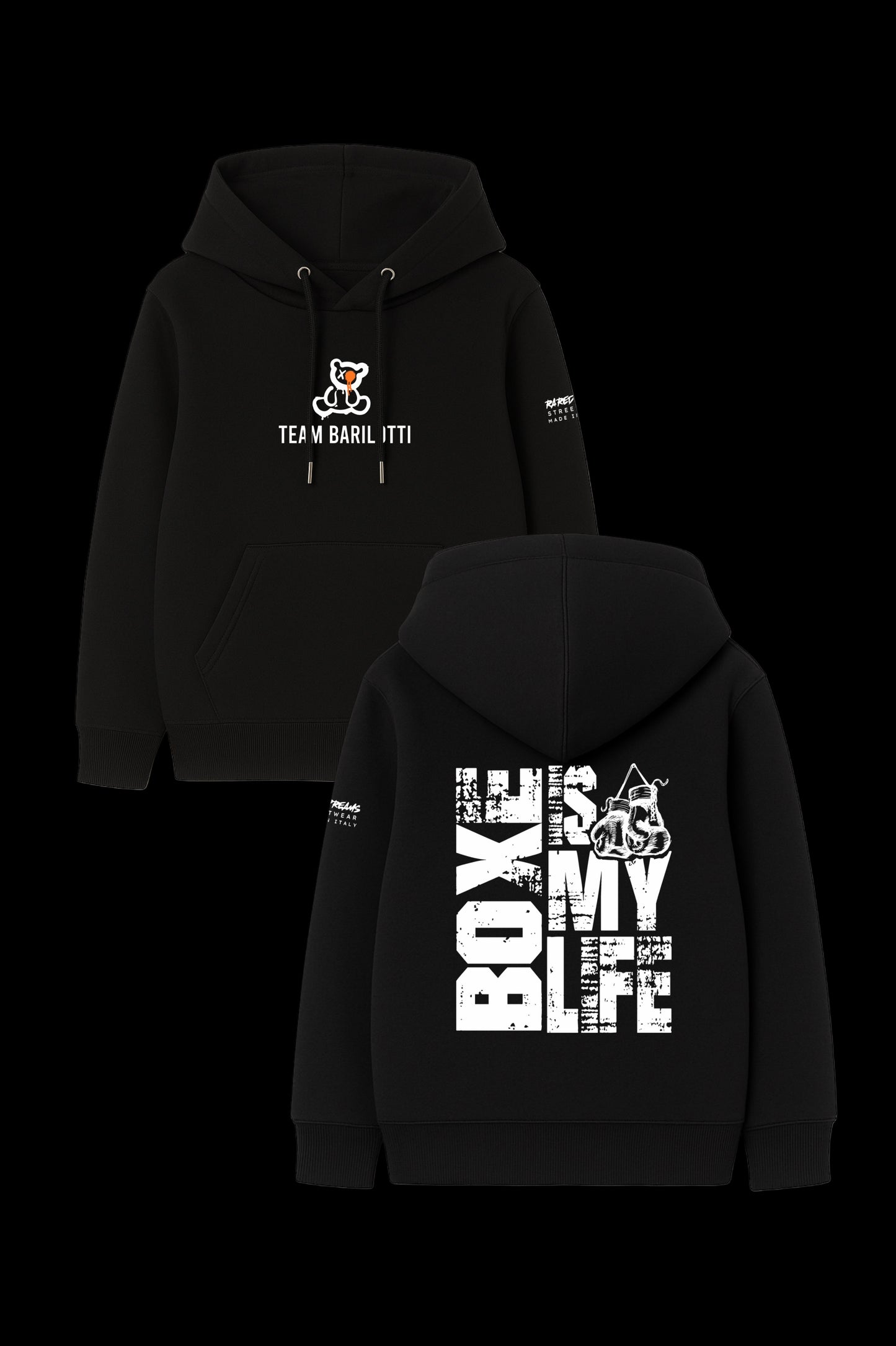 Felpa TEAM BARILOTTI X RareDreams Milano Unisex - Black