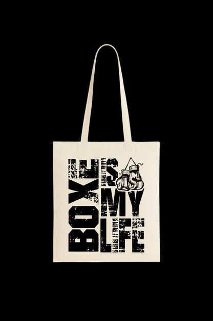 Shopper BOX IS MY LIFE in Cotone RareDreams Milano -  Off White