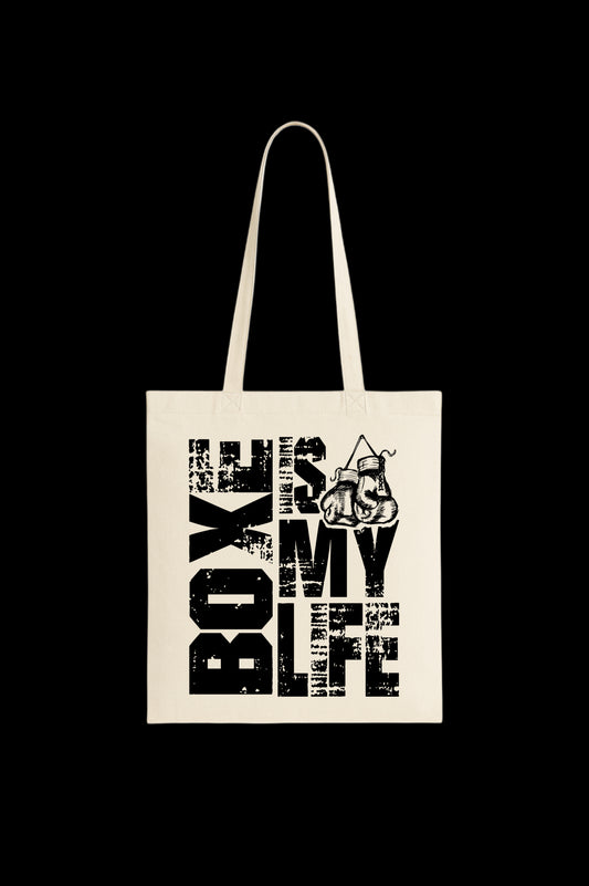 Shopper BOX IS MY LIFE in Cotone RareDreams Milano -  Off White